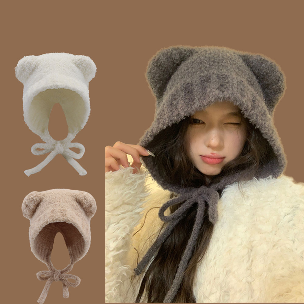 Winter Trapper Hat - ใหม่ Lambhair ฤดูหนาว Harajuku y2k Beanies