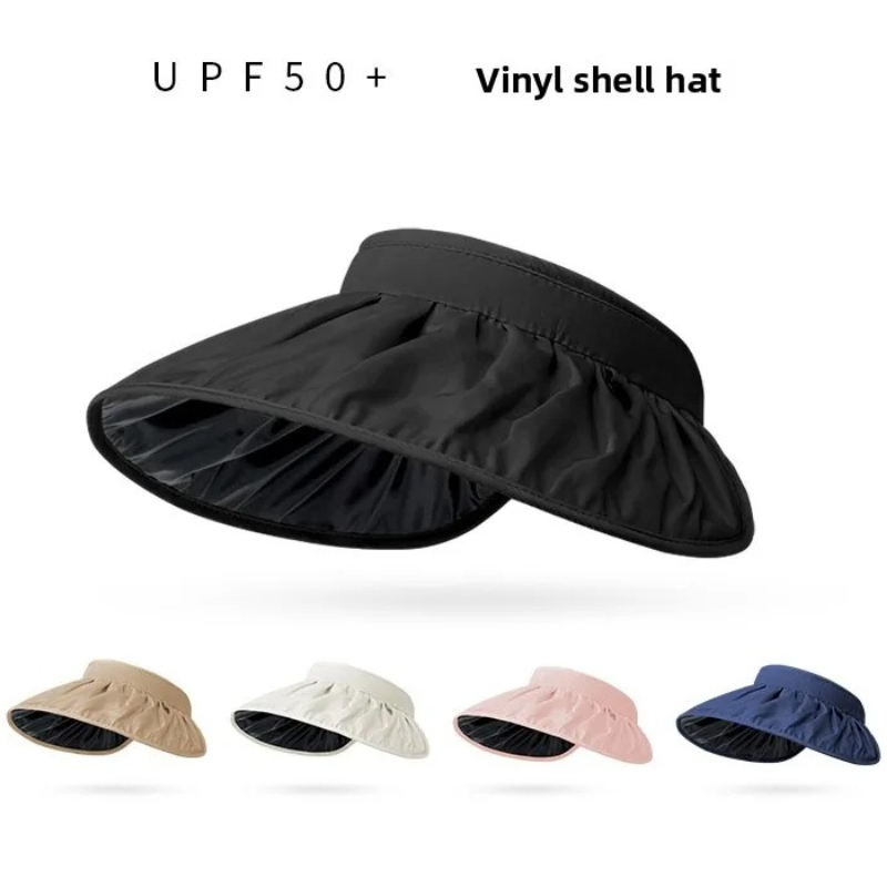 Visor Sun Hat - หมวกกันแดดแบบพับได้ UPF50+ ใช้ได้สองแบบ ป้องกันแสงแดดได้ทั้งใบหน้า เหมาะสำหรับชายหาด เดินป่า
