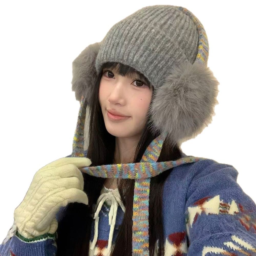 หมวกบีนนี่ไหมพรมแบบมีที่ปิดหูบ - Beanie Cuffed Knit บทวิจารณ์และราคา