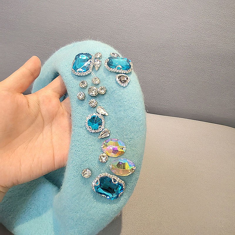 หมวกเบเร่ต์ขนสัตว์ประดับคริสตั - Beret French Wool บทวิจารณ์และราคา