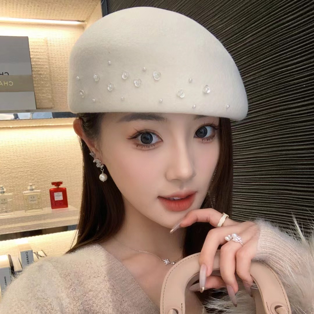 หมวกเบเร่ต์สไตล์ฝรั่งเศสสำหรับ - Beret French Wool บทวิจารณ์และราคา