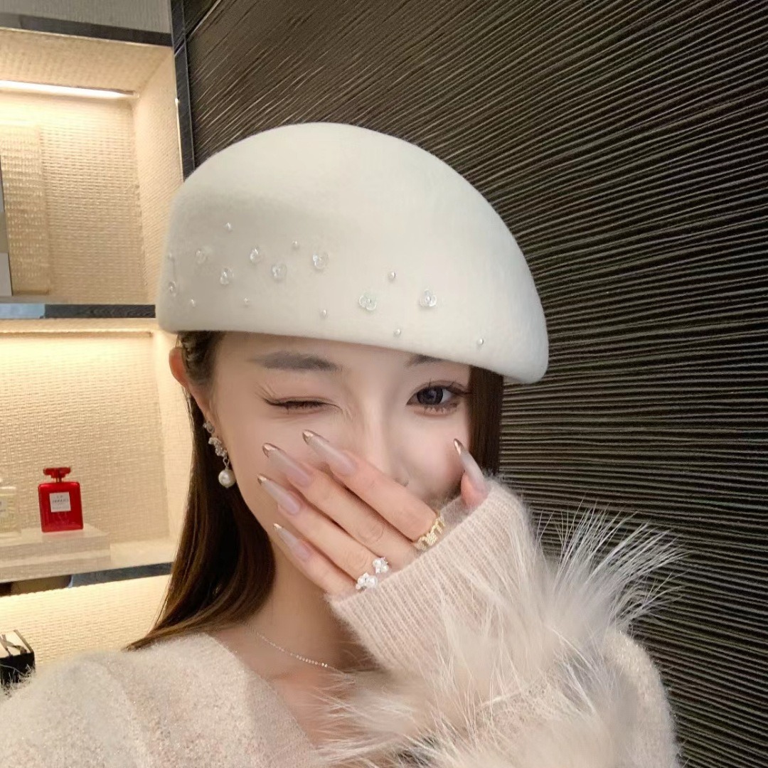 หมวกเบเร่ต์สไตล์ฝรั่งเศสสำหรับ - Beret French Wool บทวิจารณ์และราคา