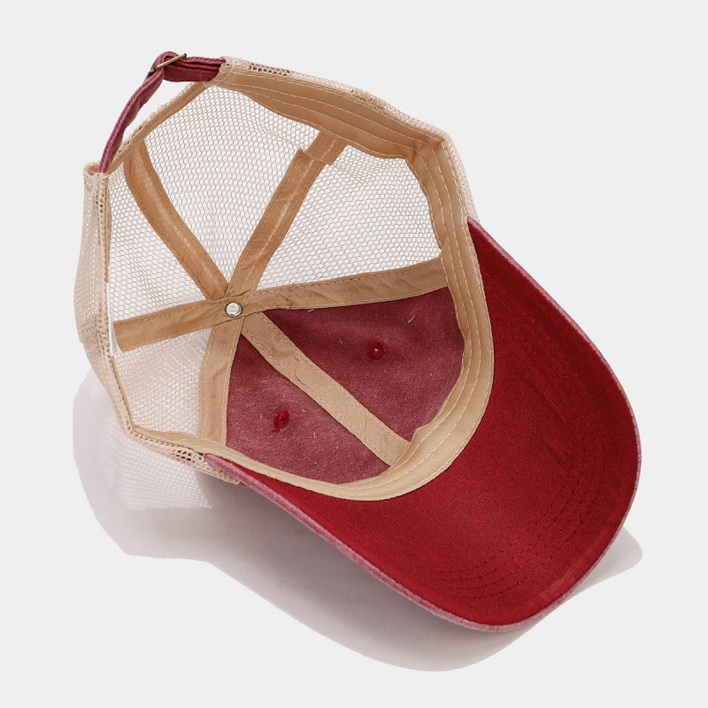 หมวกแก๊ปยีนส์วินเทจแบบตาข่ายด้ - Trucker Cap Mesh บทวิจารณ์และราคา