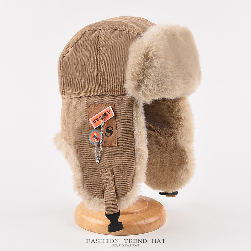 หมวกกันหนาวสำหรับผู้ชายและผู้ห - Trapper Hat Ear Flap บทวิจารณ์และราคา