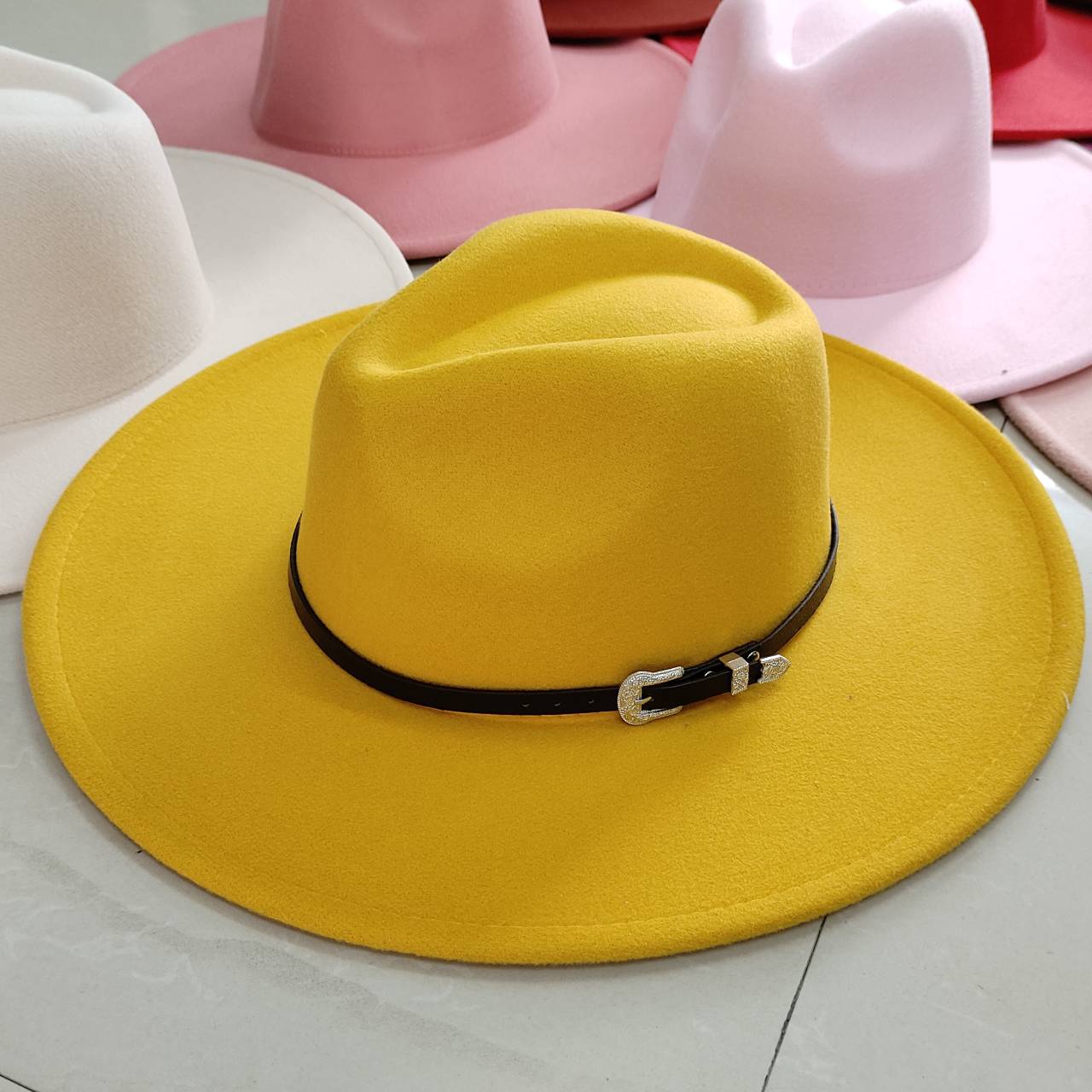 CLASSIC Felt Fedora หมวกสําหรั - Fedora Hat Wool บทวิจารณ์และราคา
