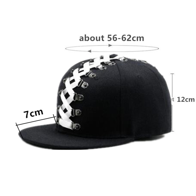 หมวกฮิปฮอปสไตล์พังก์แบบใหม่ หม - Snapback Hat Flat บทวิจารณ์และราคา