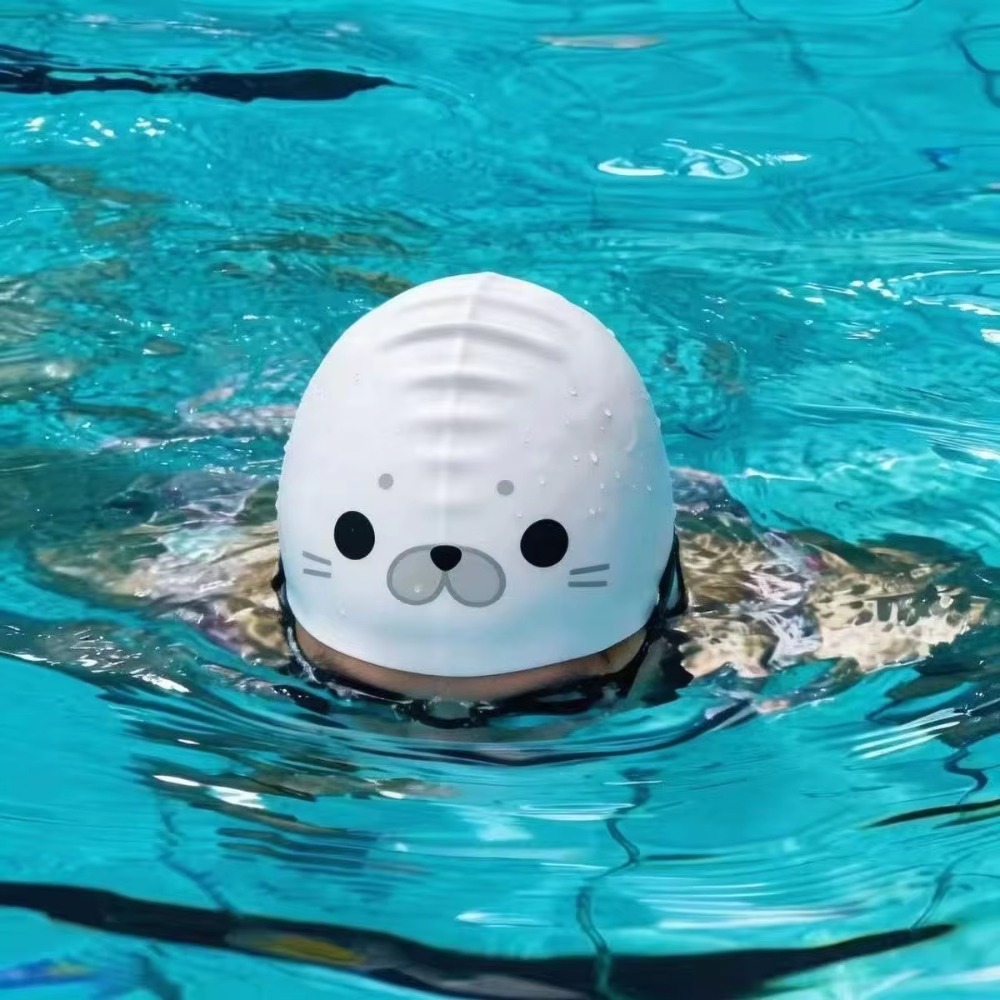 หมวกว่ายน้ำซิลิโคนกันน้ำ ป้องก - Swim Hat Silicone บทวิจารณ์และราคา