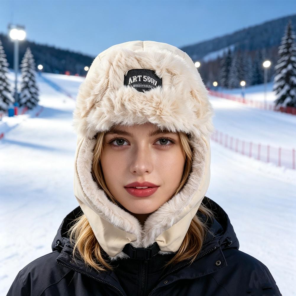 หมวกกันหนาวแบบหนาบุขนกำมะหยี่  - Winter Trapper Hat บทวิจารณ์และราคา