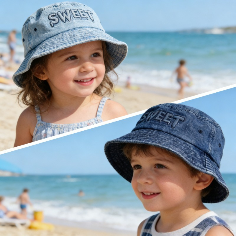 หมวกบักเก็ตเด็กสไตล์ญี่ปุ่นย้อ - Bucket Hat Cotton บทวิจารณ์และราคา