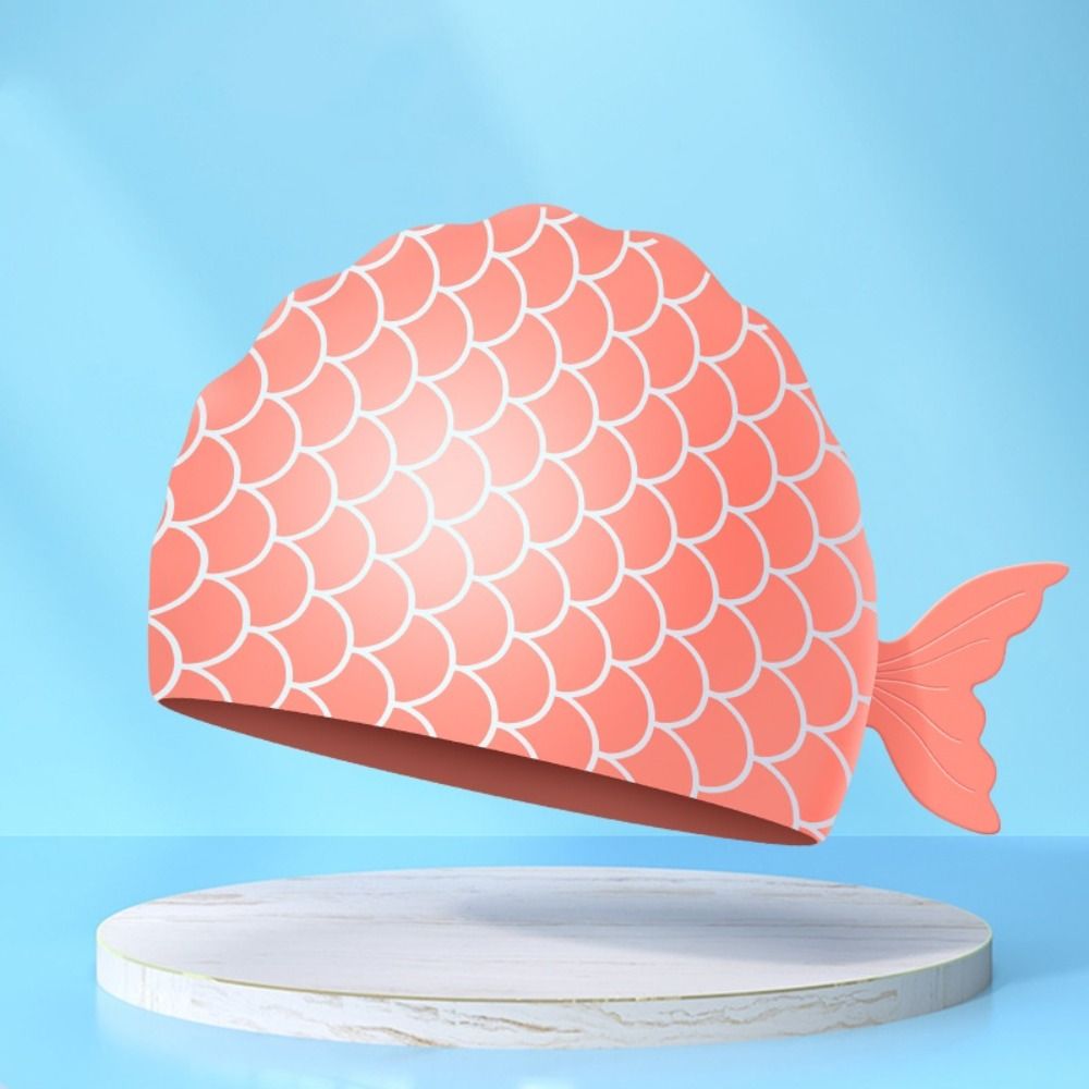 หมวกว่ายน้ำเด็ก ลายการ์ตูน น่า - Swim Hat Silicone บทวิจารณ์และราคา