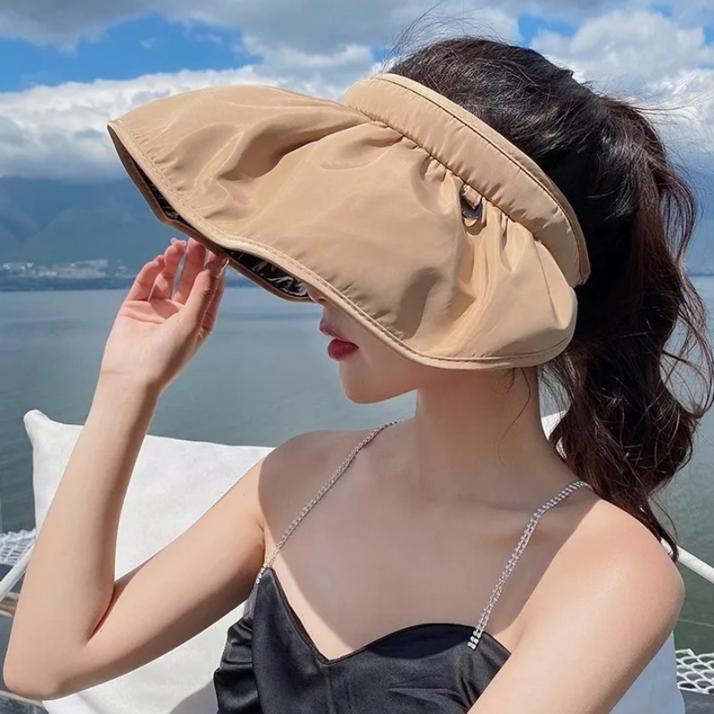 หมวกกันแดดแบบพับได้ UPF50+ ใช้ - Visor Sun Hat บทวิจารณ์และราคา