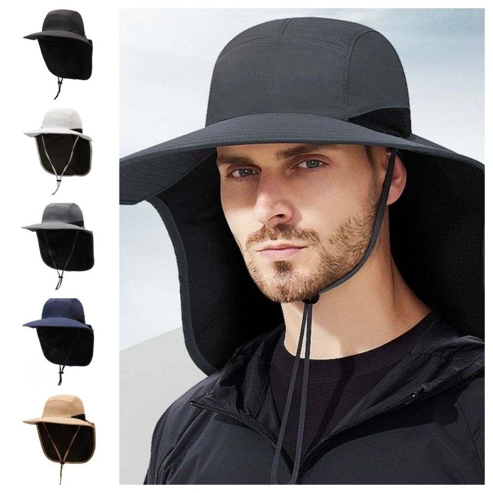 หมวกกันแดดปีกกว้าง หมวกกันแดดก - Bucket Hat Cotton บทวิจารณ์และราคา