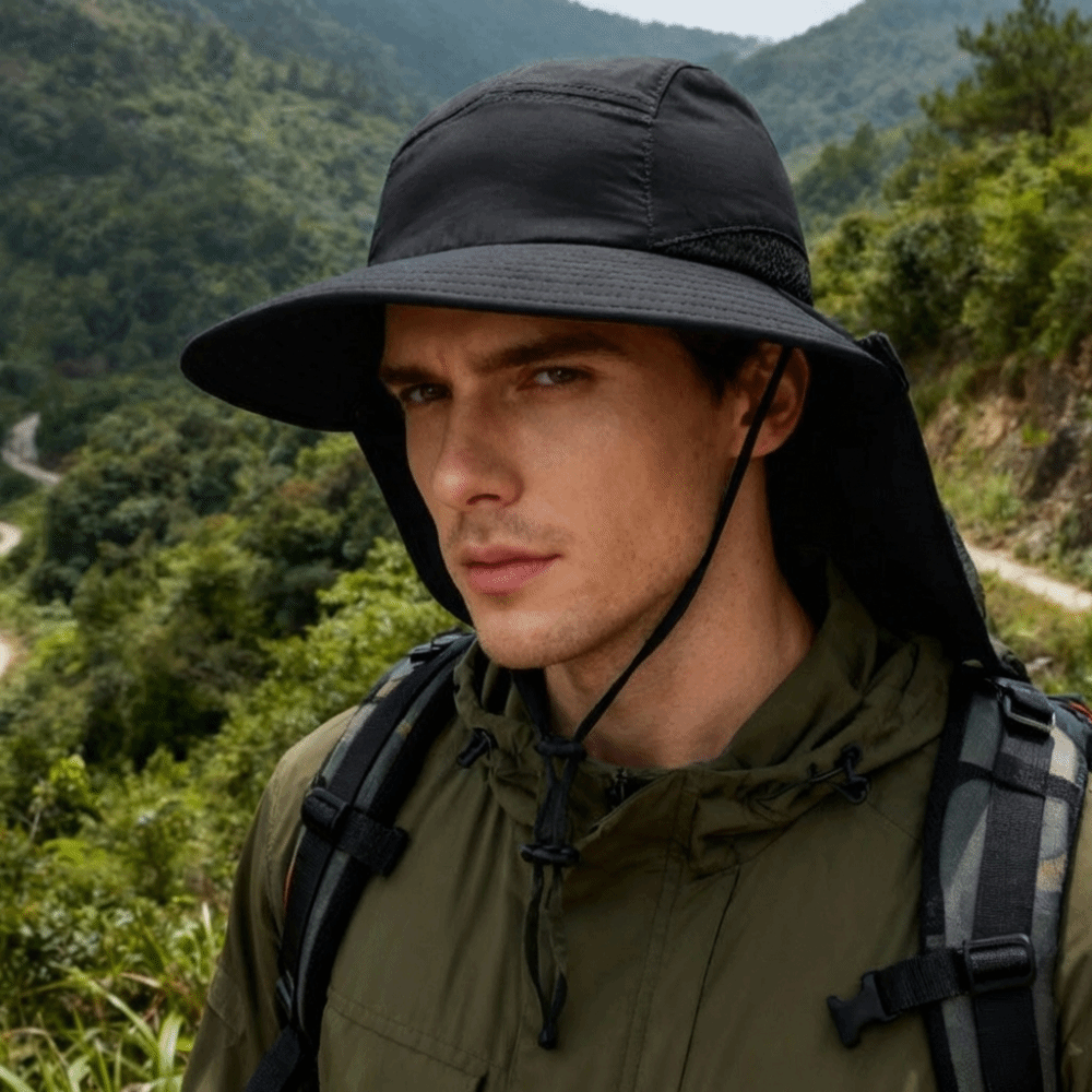 หมวกกันแดดปีกกว้าง หมวกกันแดดก - Bucket Hat Cotton บทวิจารณ์และราคา